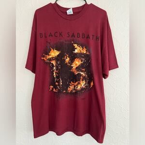 2013 BLACK SABBATH 13 FIRE TOUR CONCERT BAND SHIRT MENS SZ XL NEW DEADSTOCK